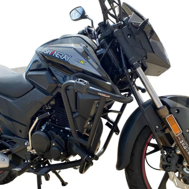 Protetor de Motor e Carenagem Coyote Com Pedaleiras Preto - jef 150s ano 2023 em Diante - Shineray