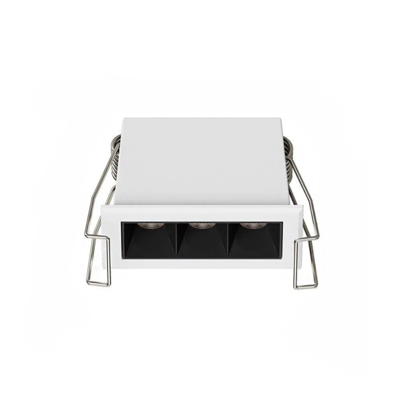Spot de Embutir LED Downlight Powerlux Iluminacao Direcionada Alto IRC 97 36 graus  Branco e Preto - OUTRAS