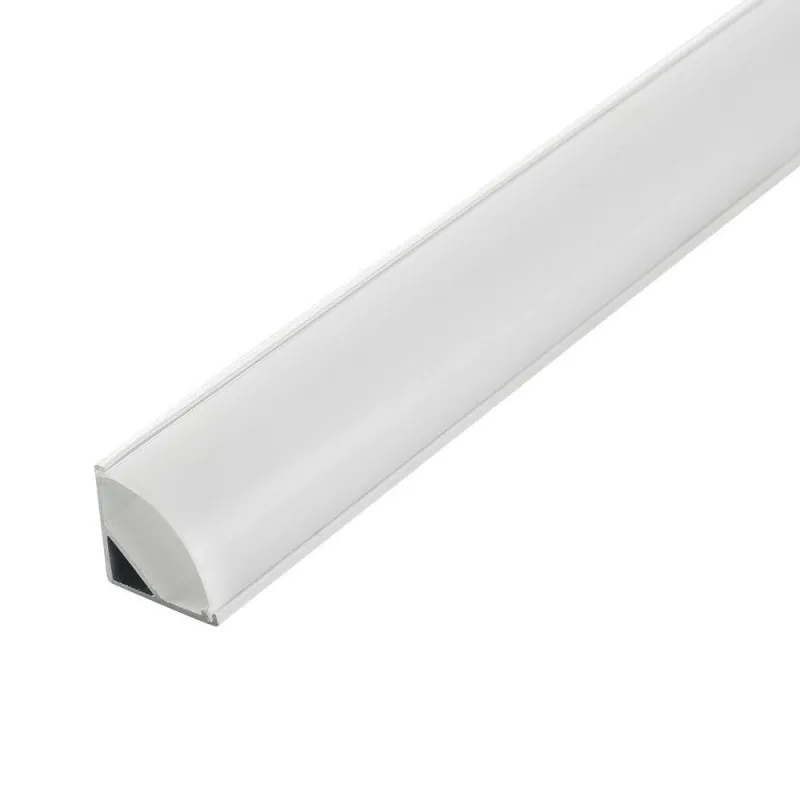 Perfil de Sobrepor Fita LED Aris 15MM 3 Metros IP 20 Branco Nordecor Iluminação - NORDECOR