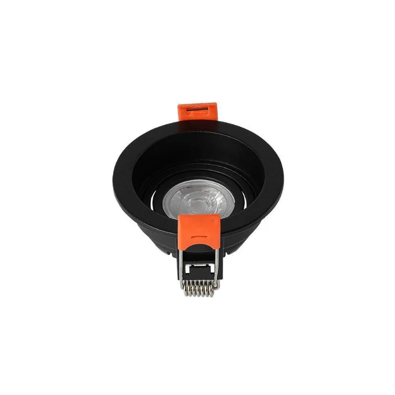 Spot De Embutir Recuado Nordecor Loyo Para 1 Lâmpada Mr11 Gu10 Redondo Preto