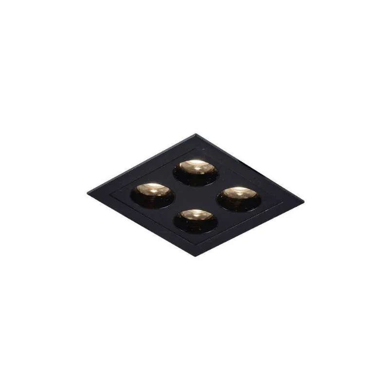 Spot De Embutir Nordecor Downlight Powerus Led Alto Irc 90 8w Bivolt Preto 4000k - NORDECOR