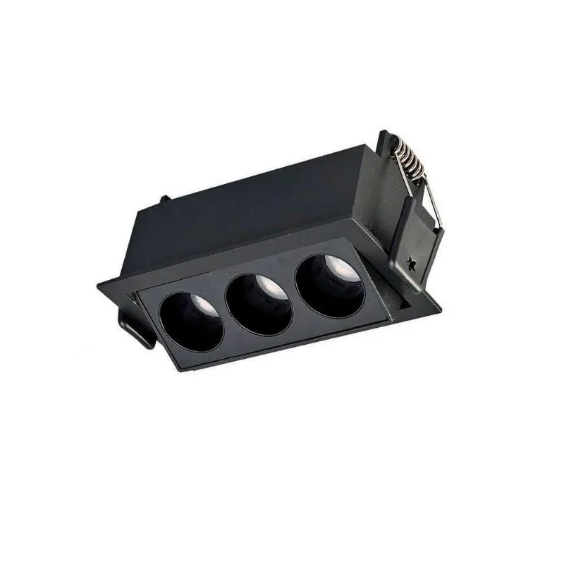 Spot De Embutir Nordecor Downlight Powerus Led Direcionável Alto Irc 90 6w Bivolt Preto 4000k - NORDECOR