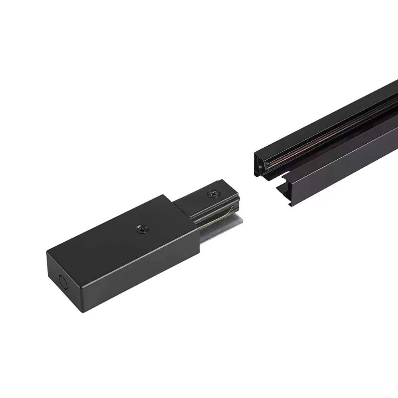 Trilho Eletrificado com Canaleta Nordecor Preto 1,5m - NORDECOR