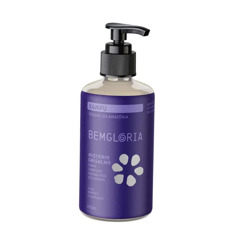 Shampoo Mistério Grisalho Vegano BemGloria 250ml - Bemgloria