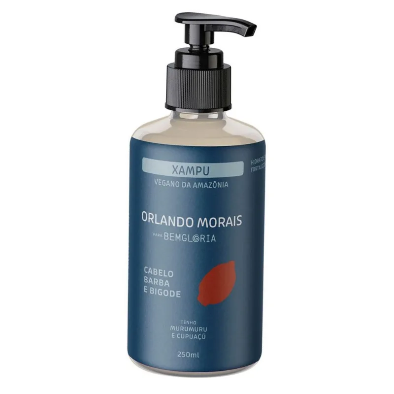 Shampoo Cabelo, Barba e Bigode Vegano BemGloria 250ml - Bemgloria