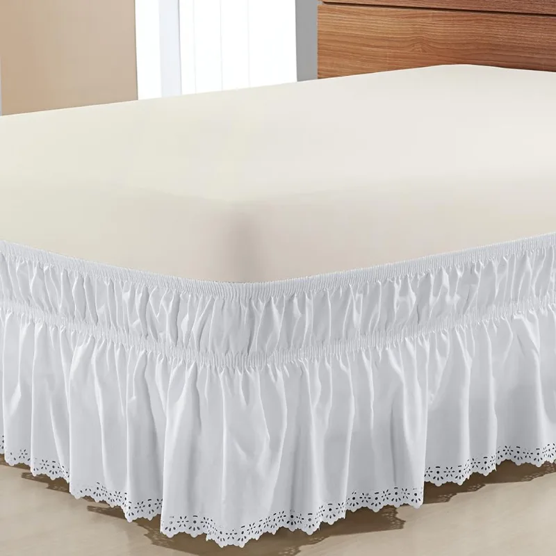 Saia Box Solteiro Perolla Bordado Ultrassônico - Branco