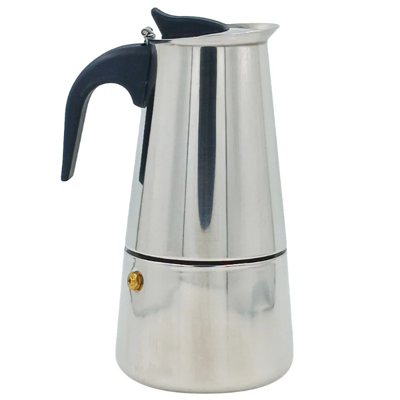 Cafeteira Expresso Italiana 6 Xícaras em Aço Inox Kehome