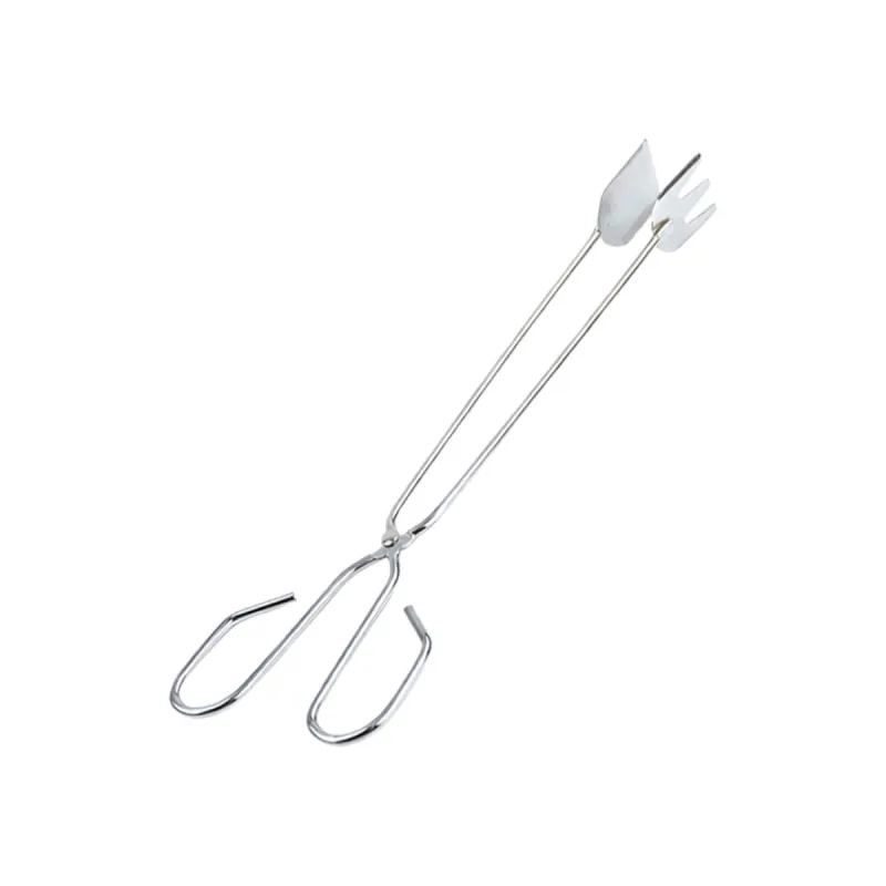 Pegador Alimentos Pinça Churrasco Inox Carne Grande 40cm - KeHome