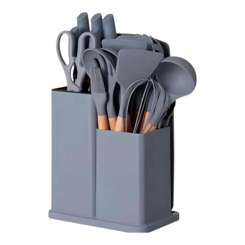 Kit De Utensílios Kehome Montana Cinza 19 Peças 9429 (MP)