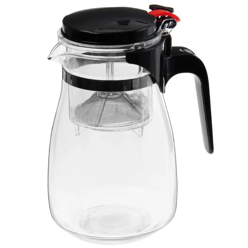 Chaleira Bule C/ Infusor 750ml em Vidro Kehome
