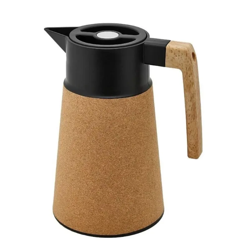Garrafa Térmica Wincy Oasis 1 Litro Marrom Preto CLA12023 (MP)
