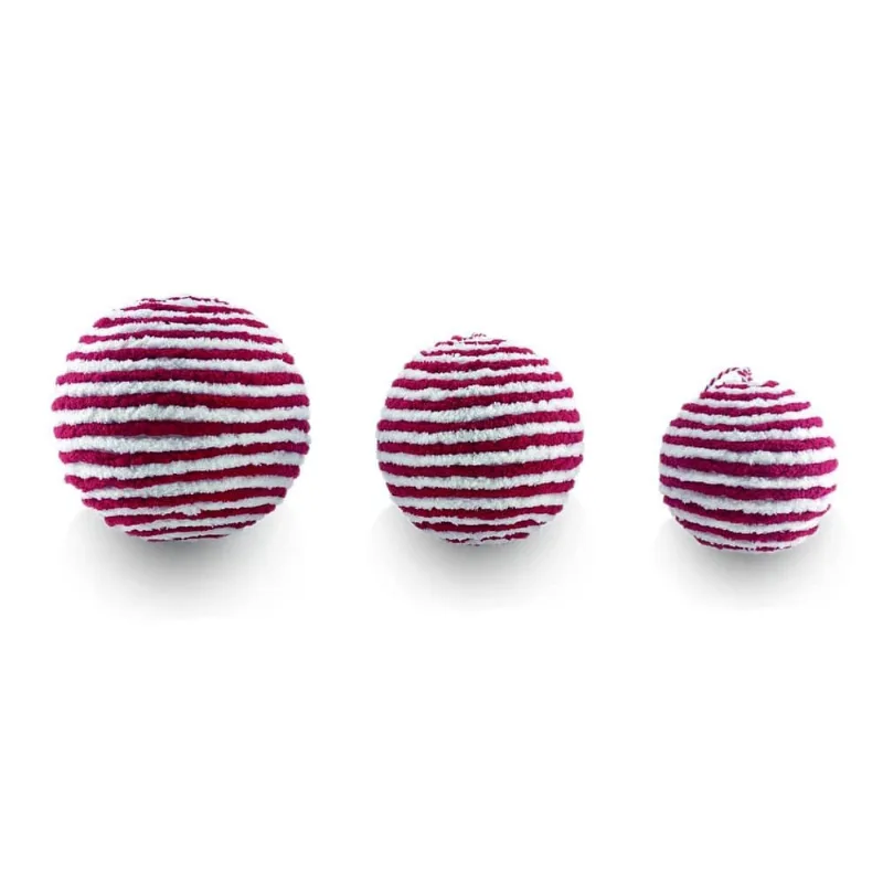 Bola natalina candy cane listras 1PÇ decorativa 10CM