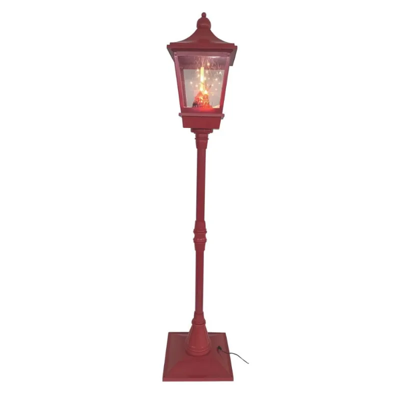 Poste Musical Vermelha M Santa Store Bivolt 185cm