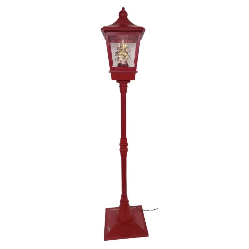 Poste Musical Vermelho Santa Snow Bivolt 135cm