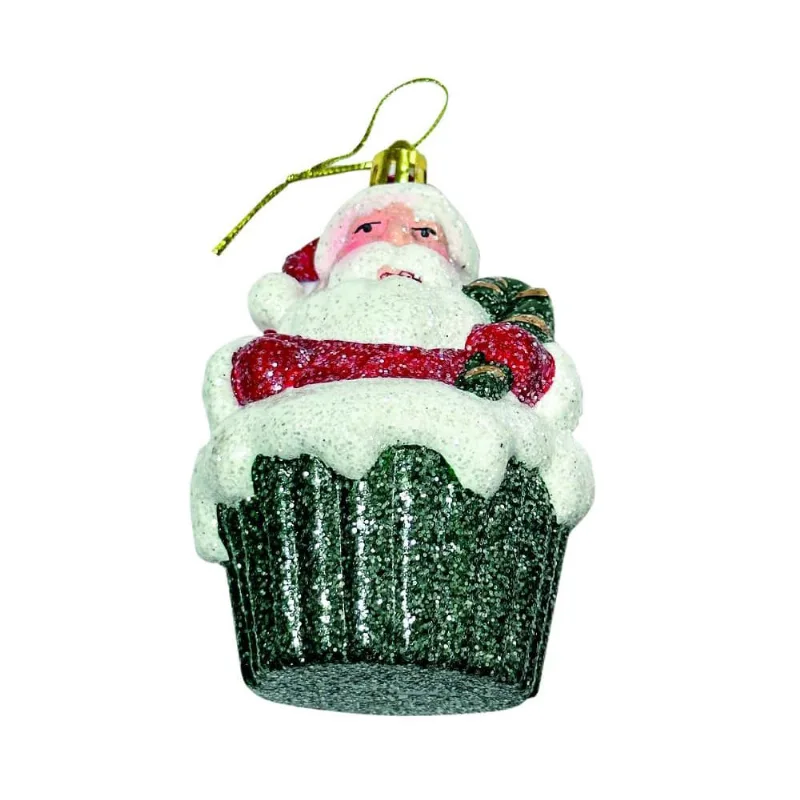 Kit 3PÇS santa cupcake escarlate candy natalino