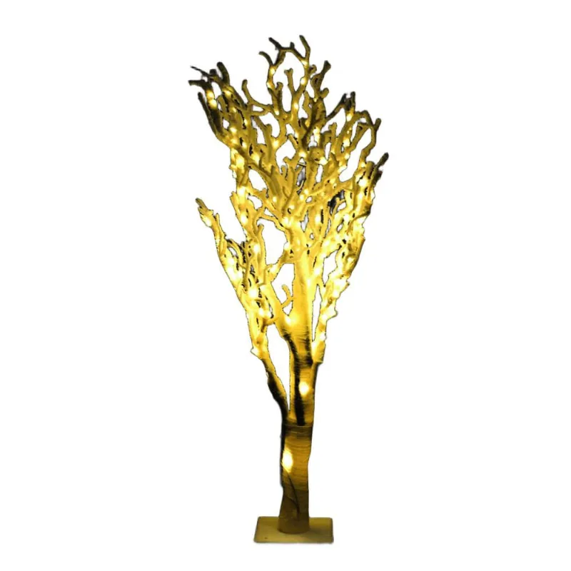 Arvore nevada season branca com LED decorativa 65cm
