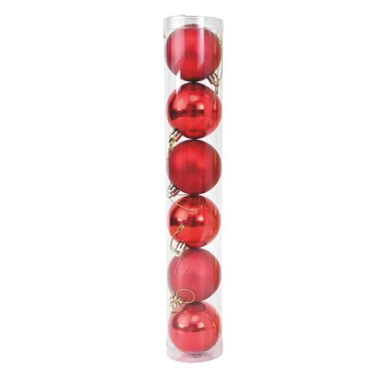 Bola Natalina Wincy Mista 6cm 6 Peças NTB1404V (MP)