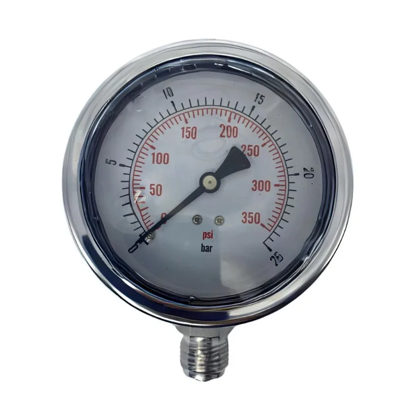 Mr 2505 Inox 025 Manômetro Reto 100mm Inox 1/2' 25 Bar