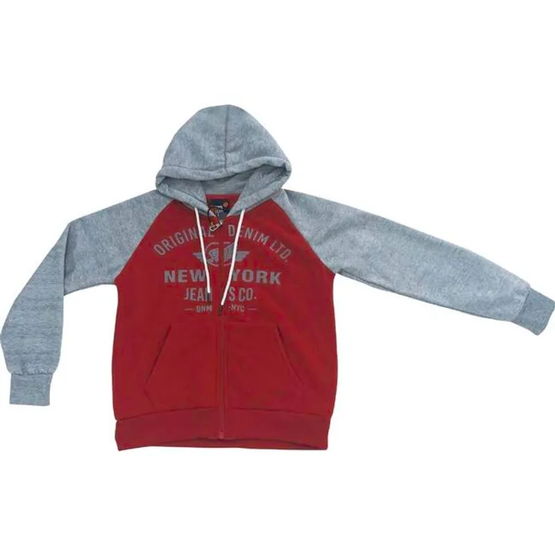 Blusa Moletom Zíper Blue Bay Menino Tamanho 10 a 16 Un