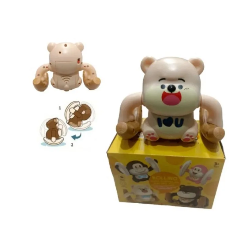 Brinquedo Ursinho Gira Gira com Luzes Som e Movimento