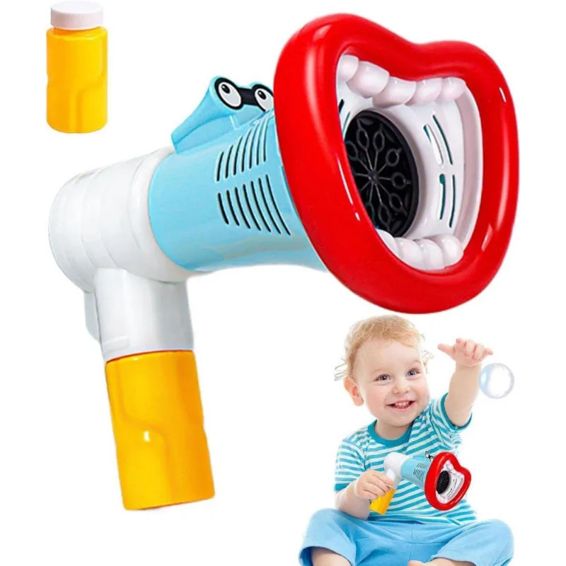 Máquina Sopro Automática Bolha De Sabão Megafone Com Som