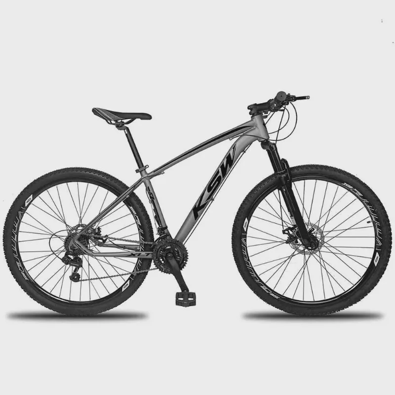 Bicicleta 27 Velocidades ksw Aro 29 Câmbio Shimano Freio Mecânico Roda Livre