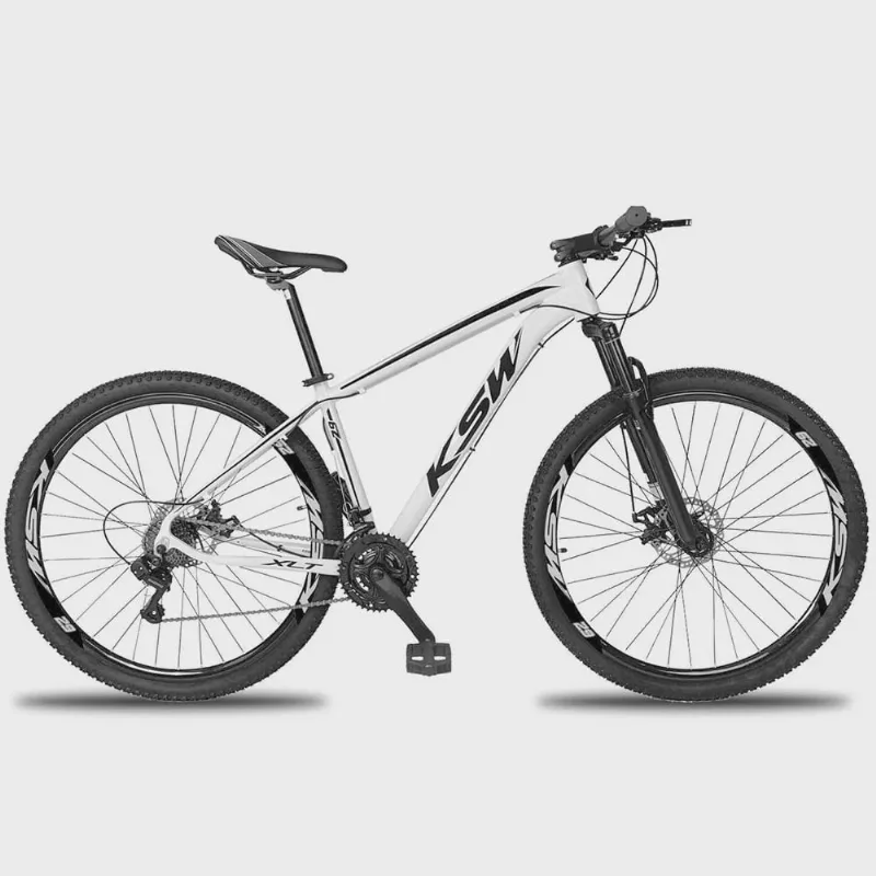 Bicicleta 27 Velocidades ksw Aro 29 Câmbio Shimano Freio Hidráulico Roda Livre