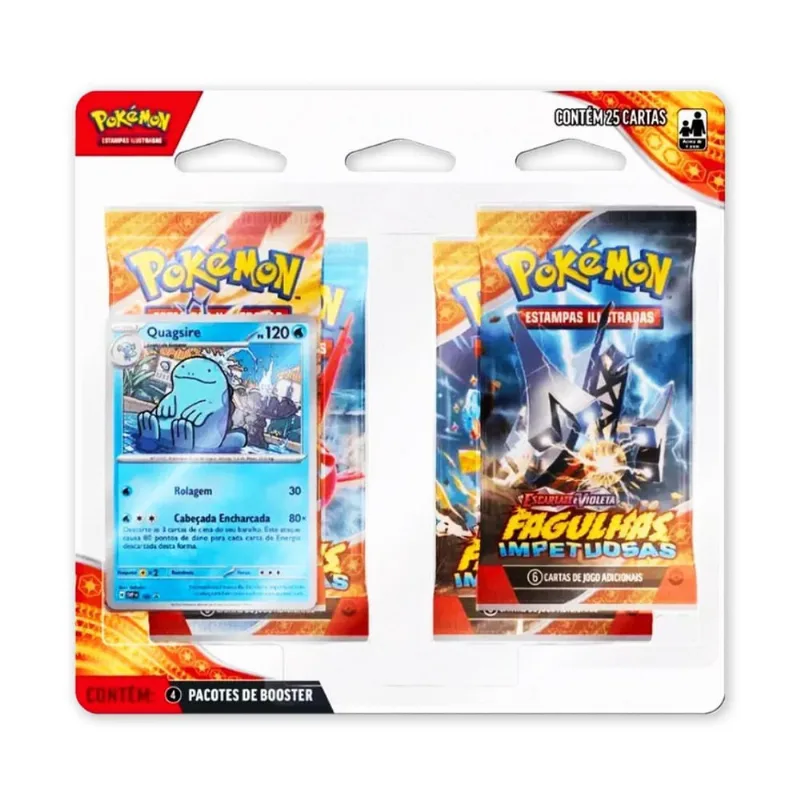 Blister Pokemon Coleção Fagulhas Impestuosas Cartas Copag Qu