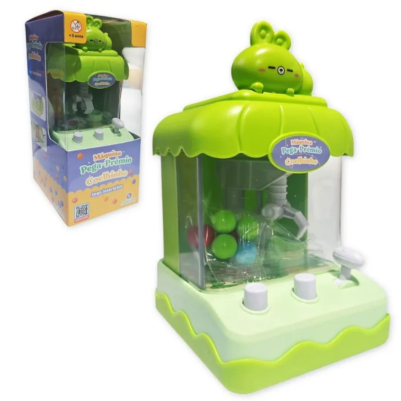 Mini Máquina De Bola Pega Premio Jogo Com Garra Divertido Co