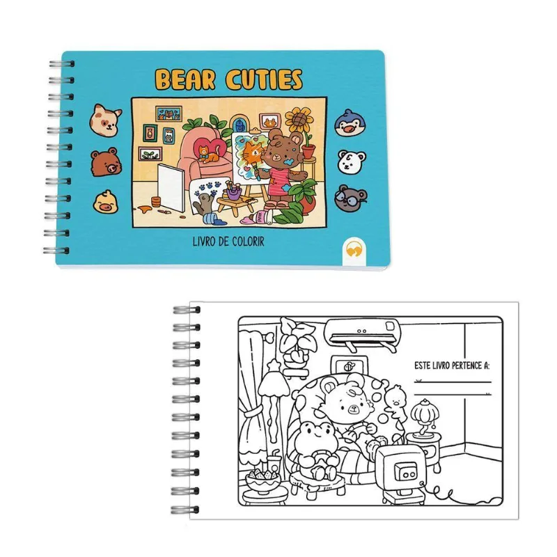 Livro De Colorir Bear Cuties Vale Das Letras 64 Páginas