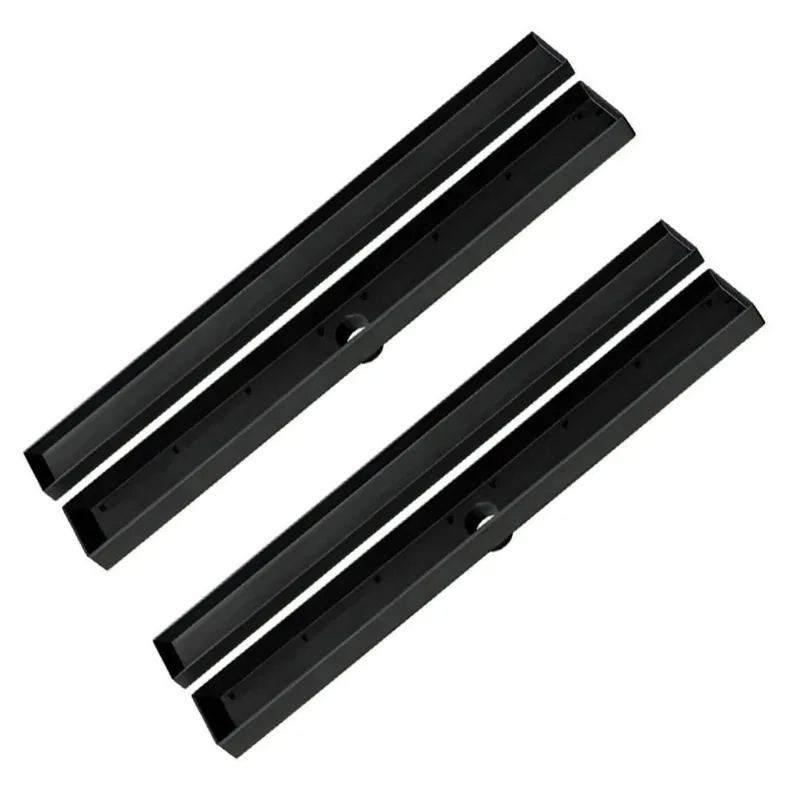 Kit 2 Ralo Oculto Linear Embutir 5x50 P/ Porcelanato Preto