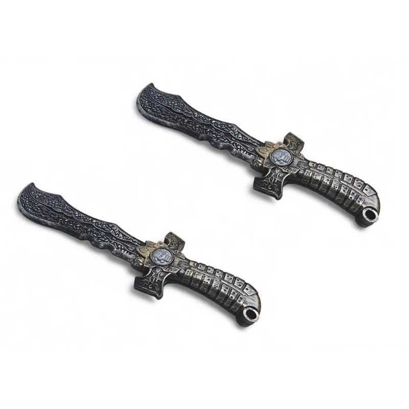 Kit 2 Espada De Combate Pirata Brinquedo Warrior Jr0345