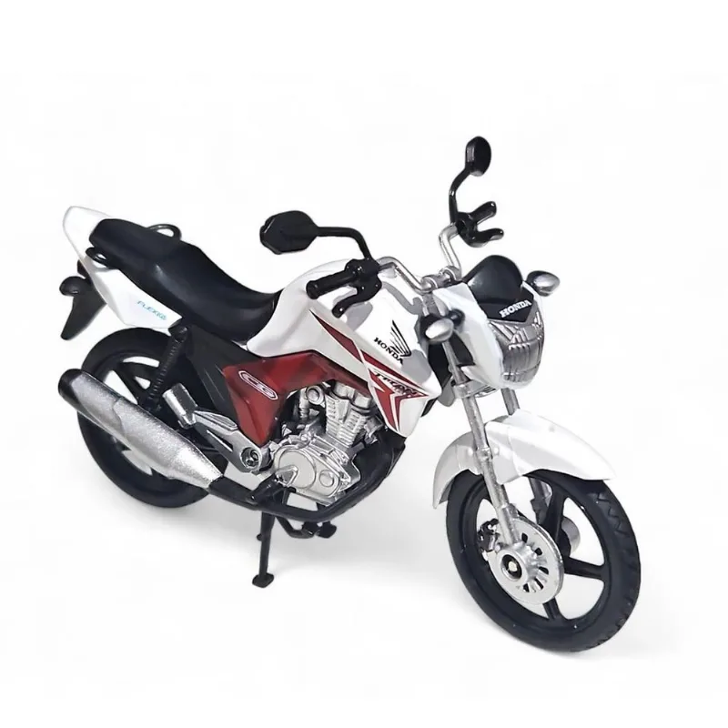 Miniatura Moto Honda Cg Titan 1/18 Motocicleta Com Base Tita