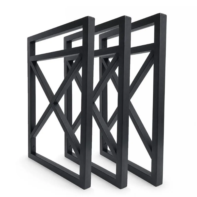 Suporte Para Prateleira Estilo Industrial 3 Unidades PP Reforçado Preto Deplasti