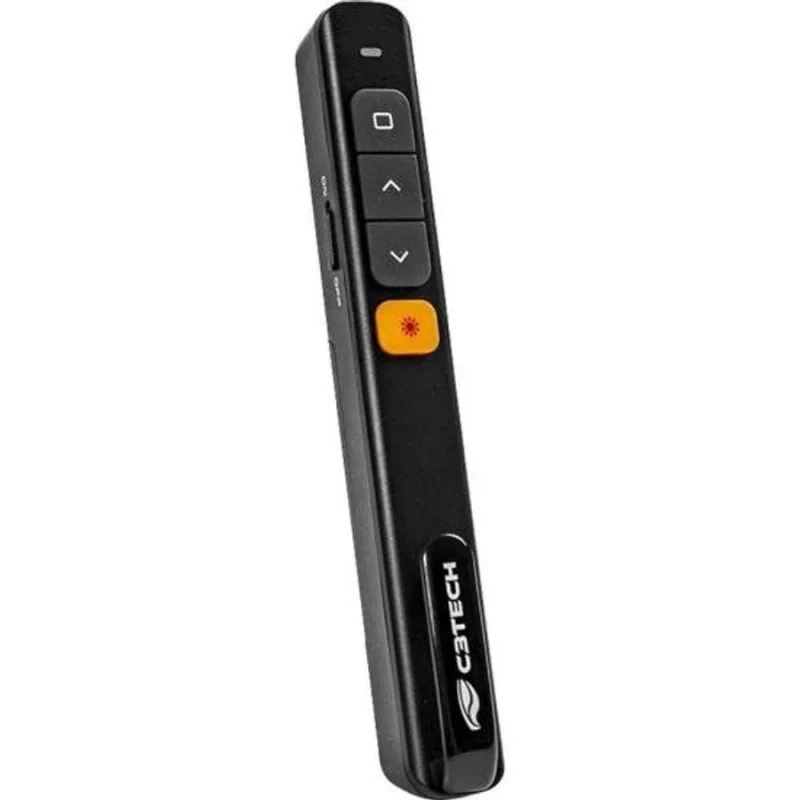 Apresentador sem Fio AP-200 com Alcance Até 10 Metros e Laser Vermelho 650NM Preto C3tech