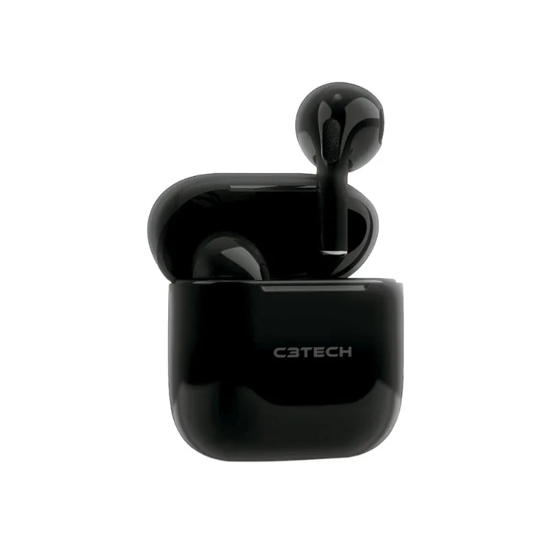 Fone De Ouvido Bluetooth C3Tech EP-TWS-21BK Preto