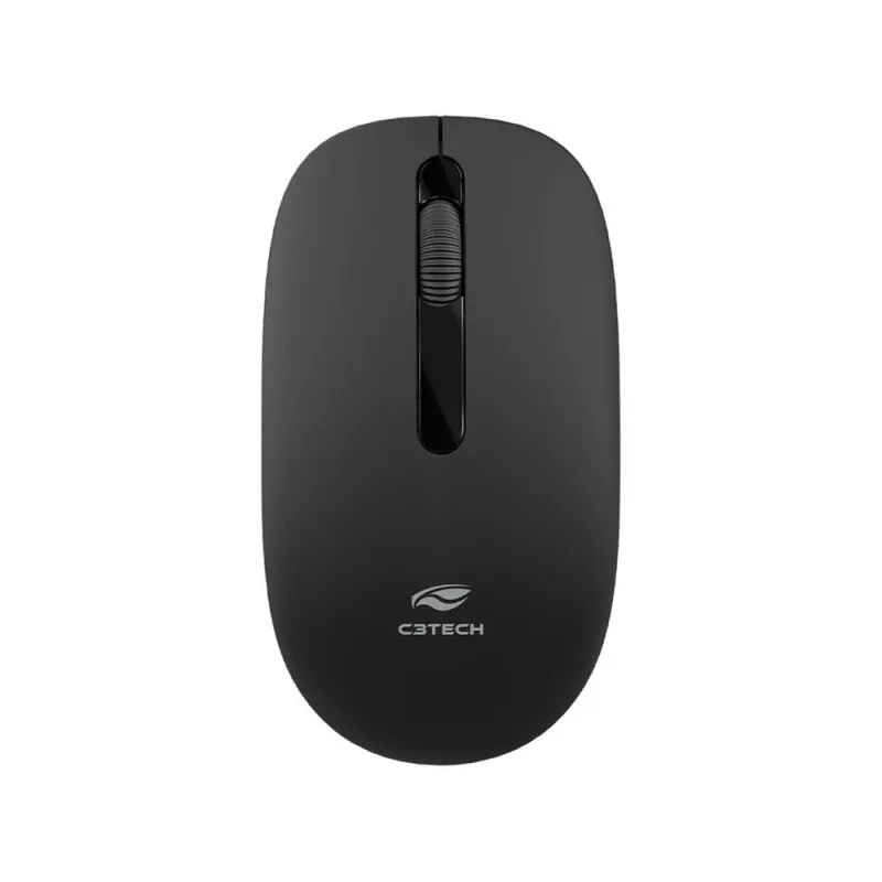 Mouse Sem Fio Preto (M-W15bk) - C3tech - LC - Tecnologia