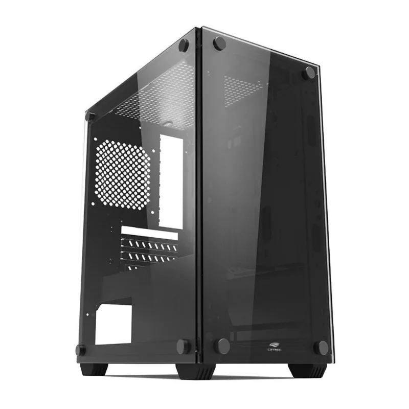 Gabinete Gamer C3tech Mt-g110bk - Vidro Temperado - Micro Atx - Preto - Mt-g110bk