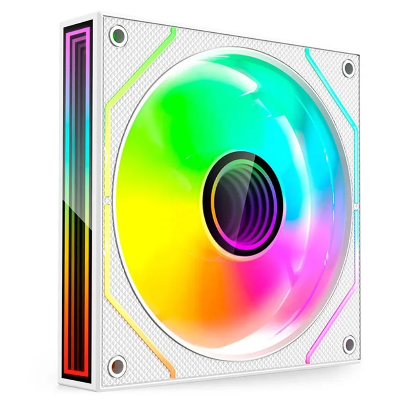 Cooler Fan C3tech F9-l330wh, 120mm, ARGB 4 Pinos, Efeito Infinity, 9 Lâminas, 1200 RPM - Branco