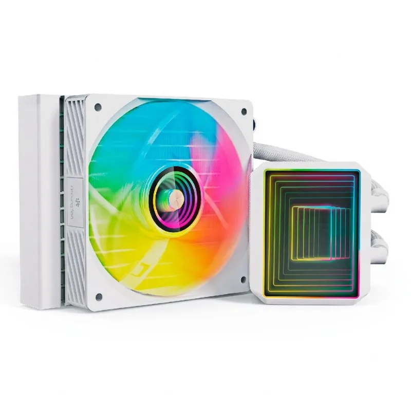 Water Cooler C3tech FC-W120WHV2 (Intel / AMD) - 120mm - TDP 250W - RGB - Branco - FC-W120WHV2