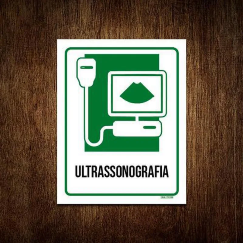 Kit 5 Placas Sinalização Hospitalar Ultrassonografia