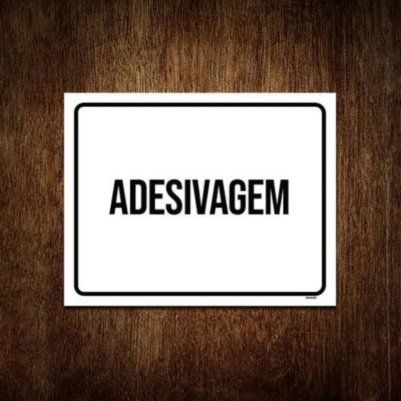 Kit 5 Placas Sinalização Setor Adesivagem