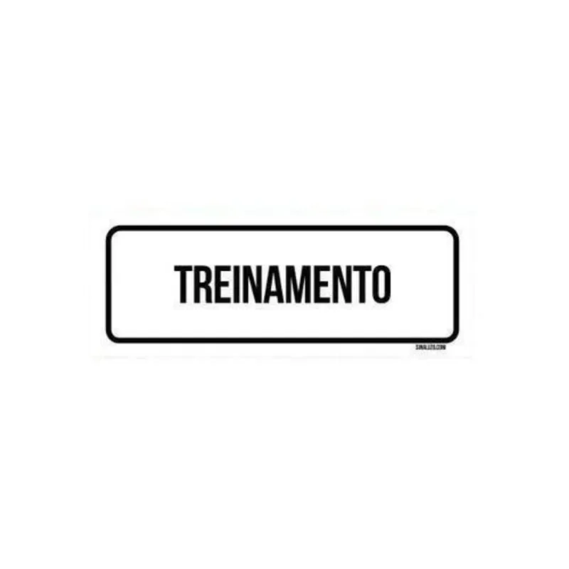 Placa De Sinalização Setor - Treinamento (23X9)