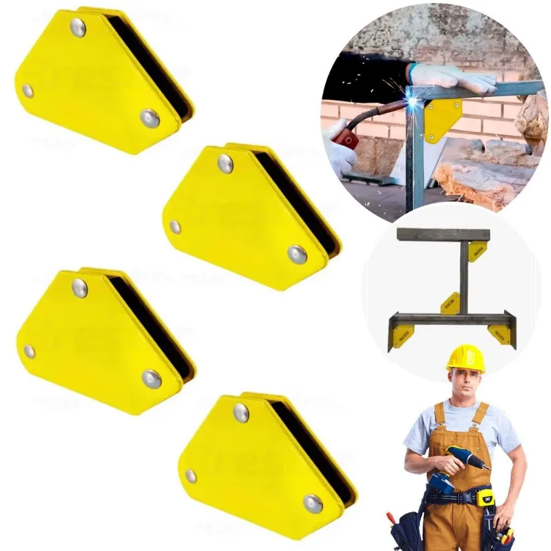 Esquadro Magnético Para Solda 5kg Soldador Serralheiro 4 Un