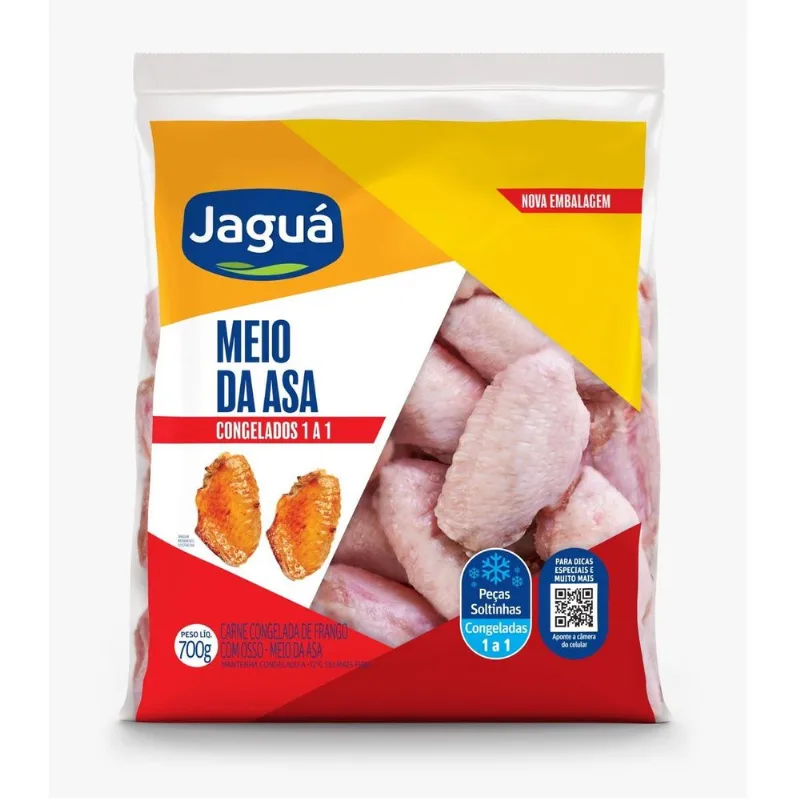 Meio da Asa Jagua Congelado Pacote 700g