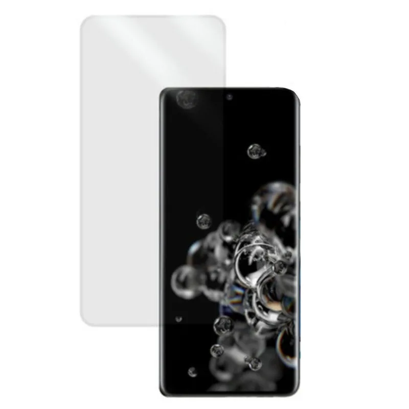 Película Hidrogel + Adesivo Fibra De Carbono Para Samsung Galaxy S20 Ultra - Transparente