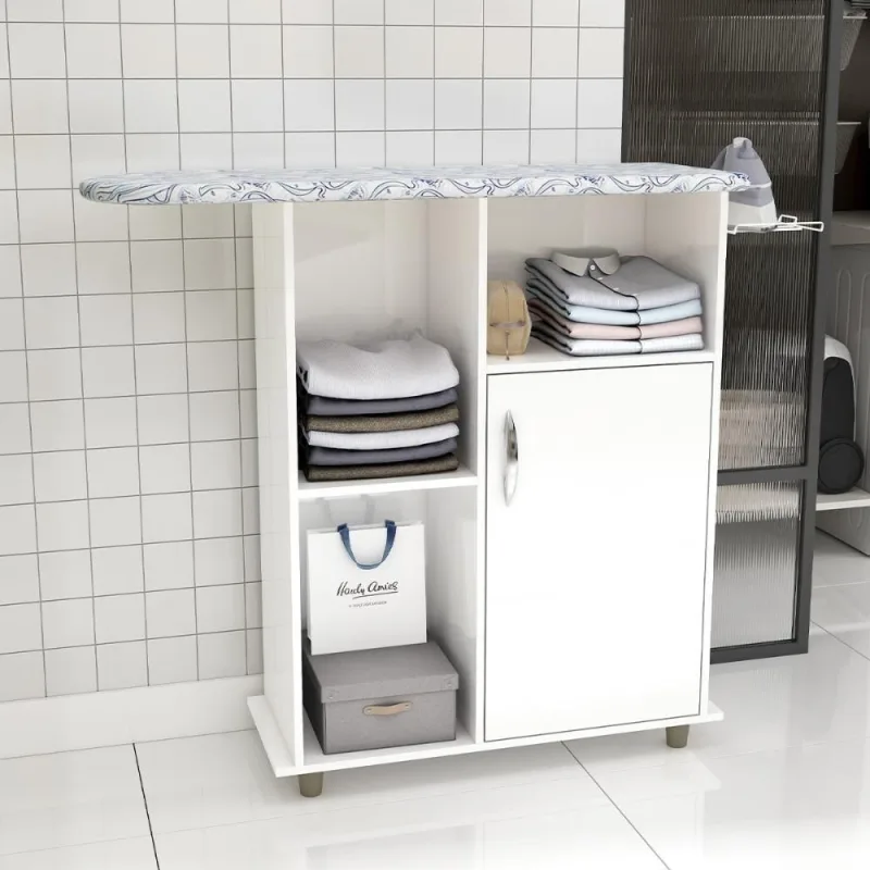 Tábua De Passar Roupa Miami Com 1 Porta E Nicho Branco - OUTRAS - Agro