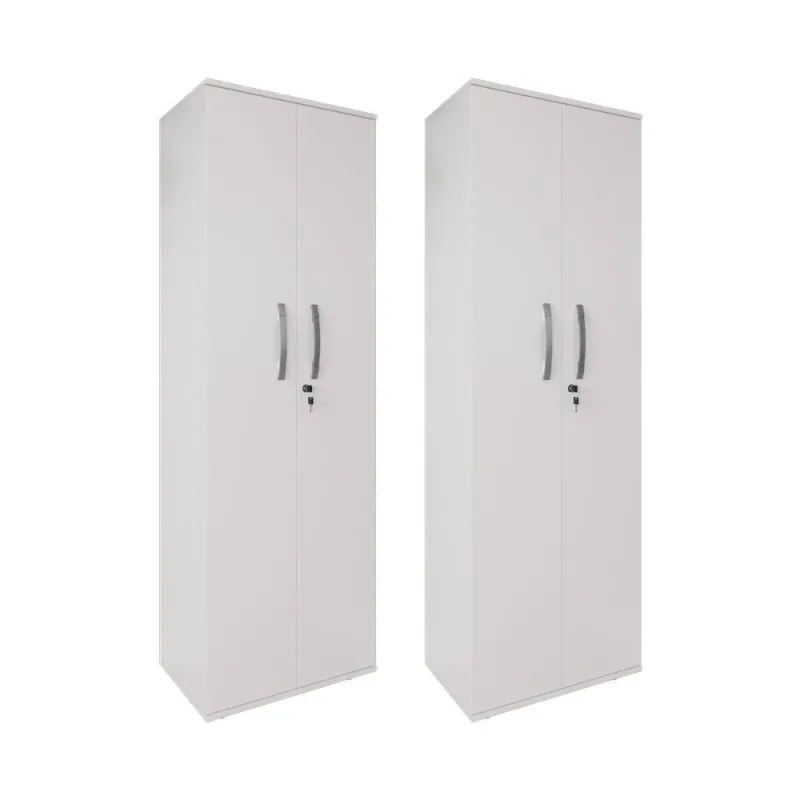 Kit 2 Armário Organizador Multiuso Kiev Lavanderia 2 Portas Branco - OUTRAS