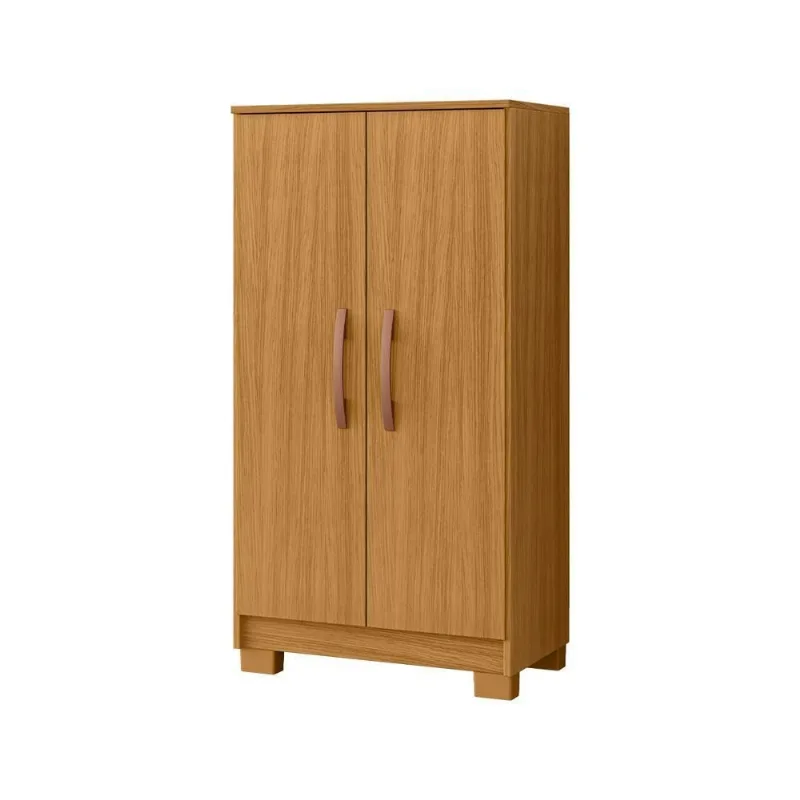 Armário Multiuso 605 2 Portas 2 Prateleiras MDP 60,5CM Carvalho Loja Doce Lar
