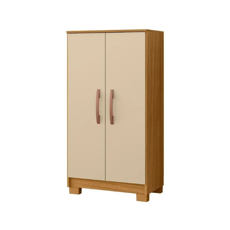 Armário Multiuso 605 2 Portas 2 Prateleiras MDP 60,5CM Carvalho Off White